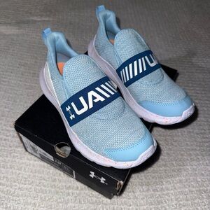 Under Armour Kids Light Blue Slip-On Sneakers